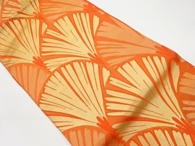 JAPANESE KIMONO / VINTAGE NAGOYA OBI / WOVEN PINE & SEIGAIHA / BY KAWASHIMA SELKON